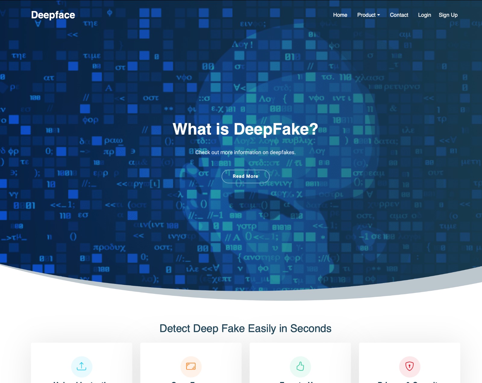Deepfake Detection project screenshot
